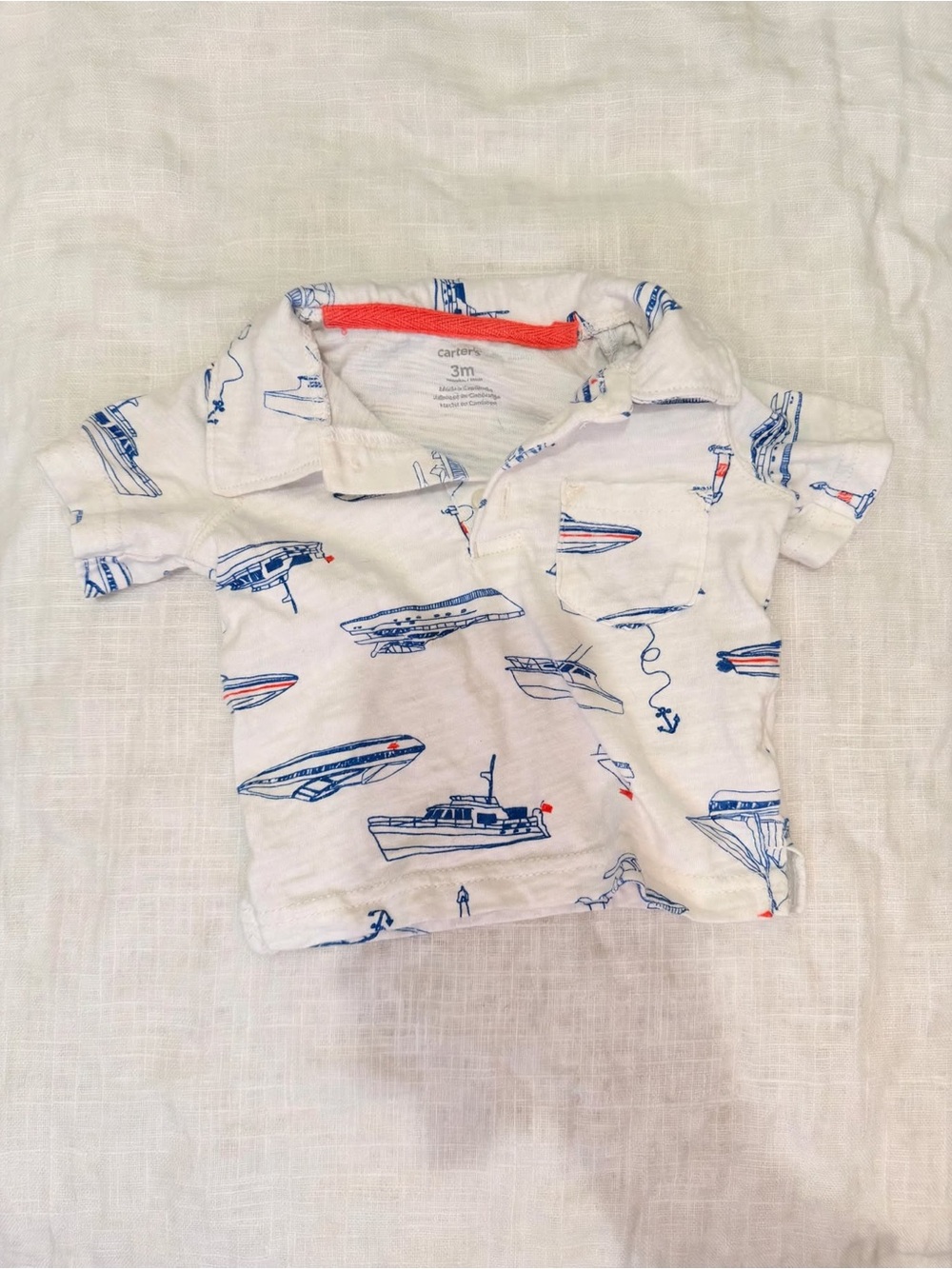 Carter's 3m Nautical Polo Shirt With Pocket